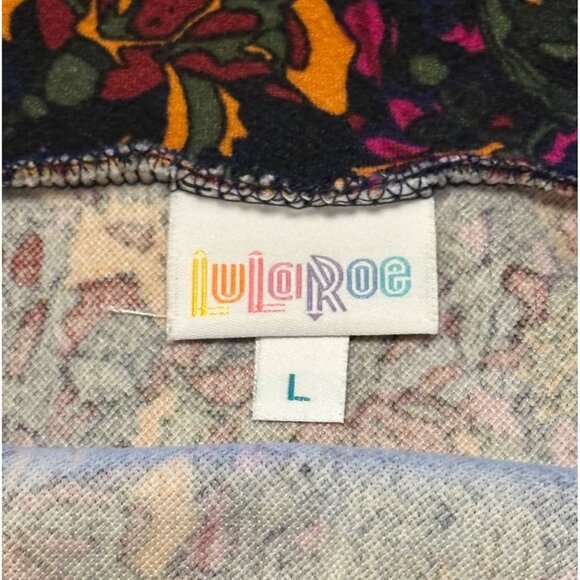 Women's LuLaRoe Floral Straight & Pencil Midi Skirt Polyester Blend Size Large - Picture 7 of 12